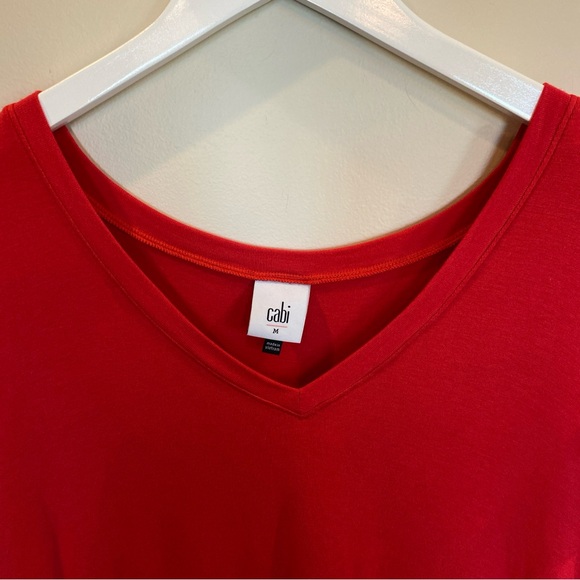 Womens CAbi Red Top Medium - Picture 2 of 5